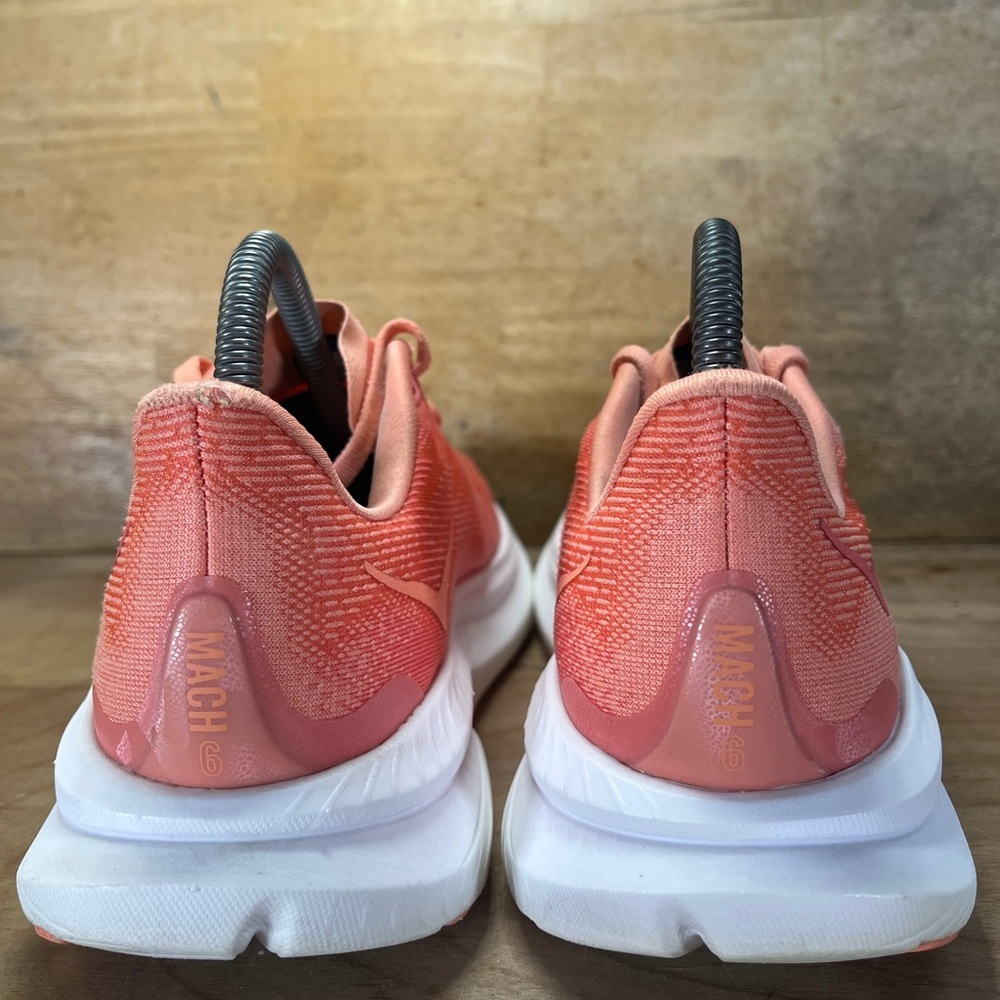 Hoka One One Mach 6 LA Womens Size 7.5 Running Shoes Sneakers Guava White - Picture 7 of 14